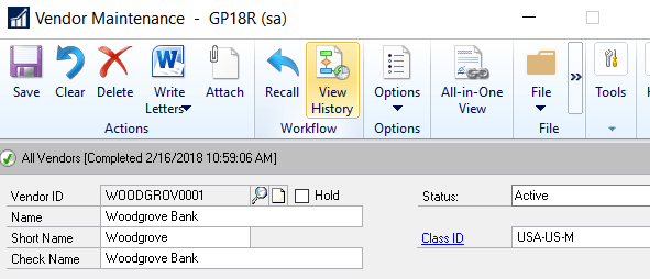 Dynamics GP – Workflow Functionality Reinvented